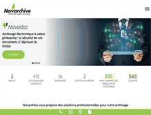 Tablet Screenshot of novarchive.fr